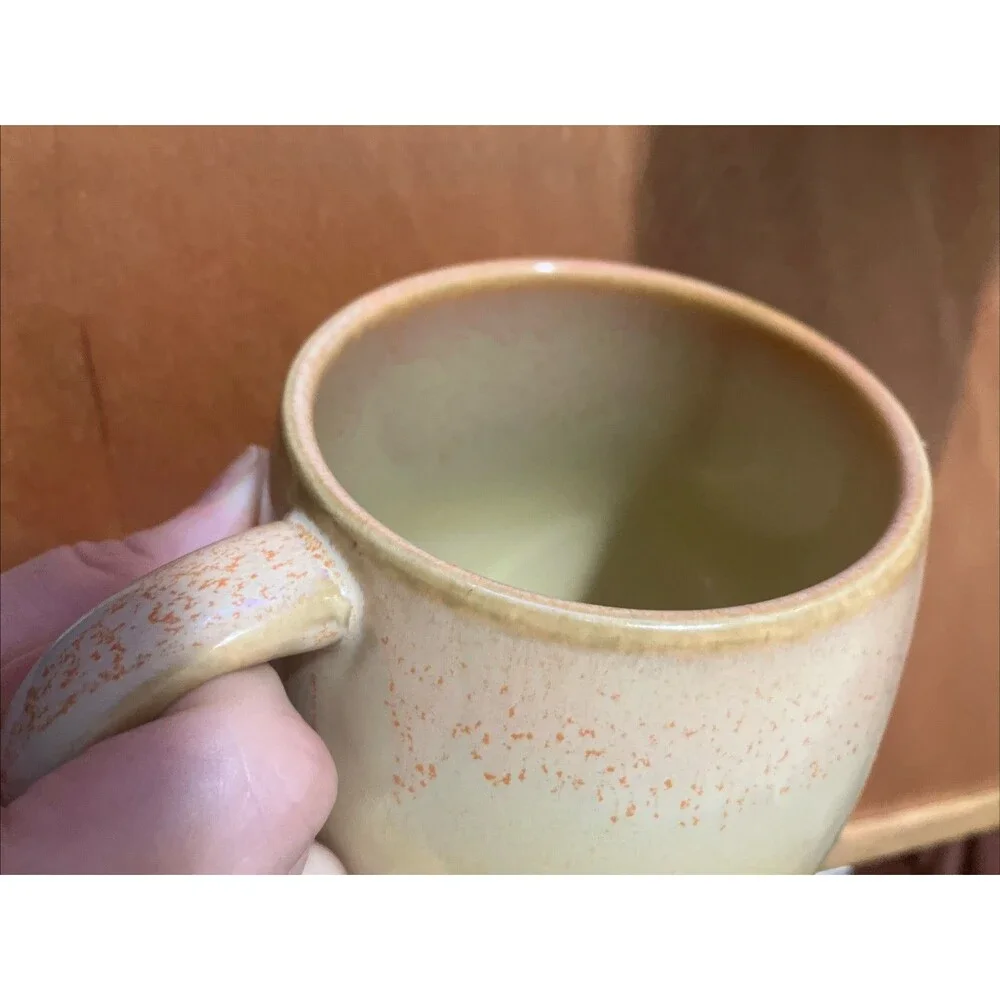 2 Ceramic urban Pottery Cabin style Coffee Mugs 12-16 oz Drip Glaze - Picture 15 of 16